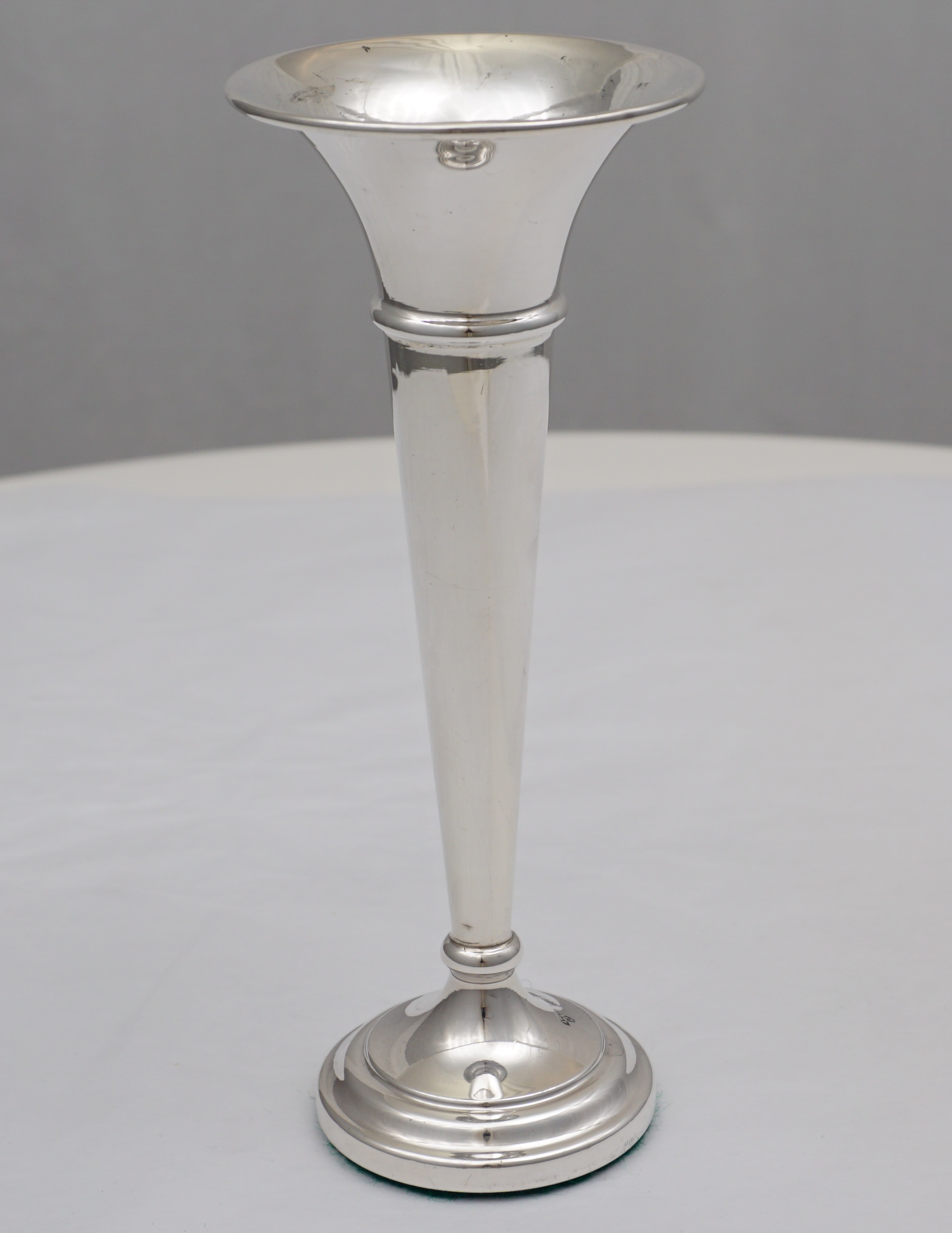 vintage solid sterling silver trumpet vase 1977 sold £28